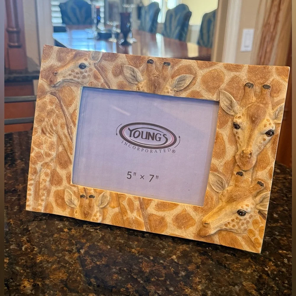 Vintage Young's Giraffe Picture Frame